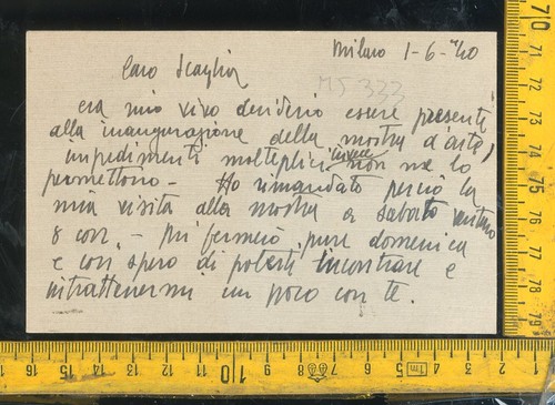 Autografo cristoforo amicis - cristoforo, de